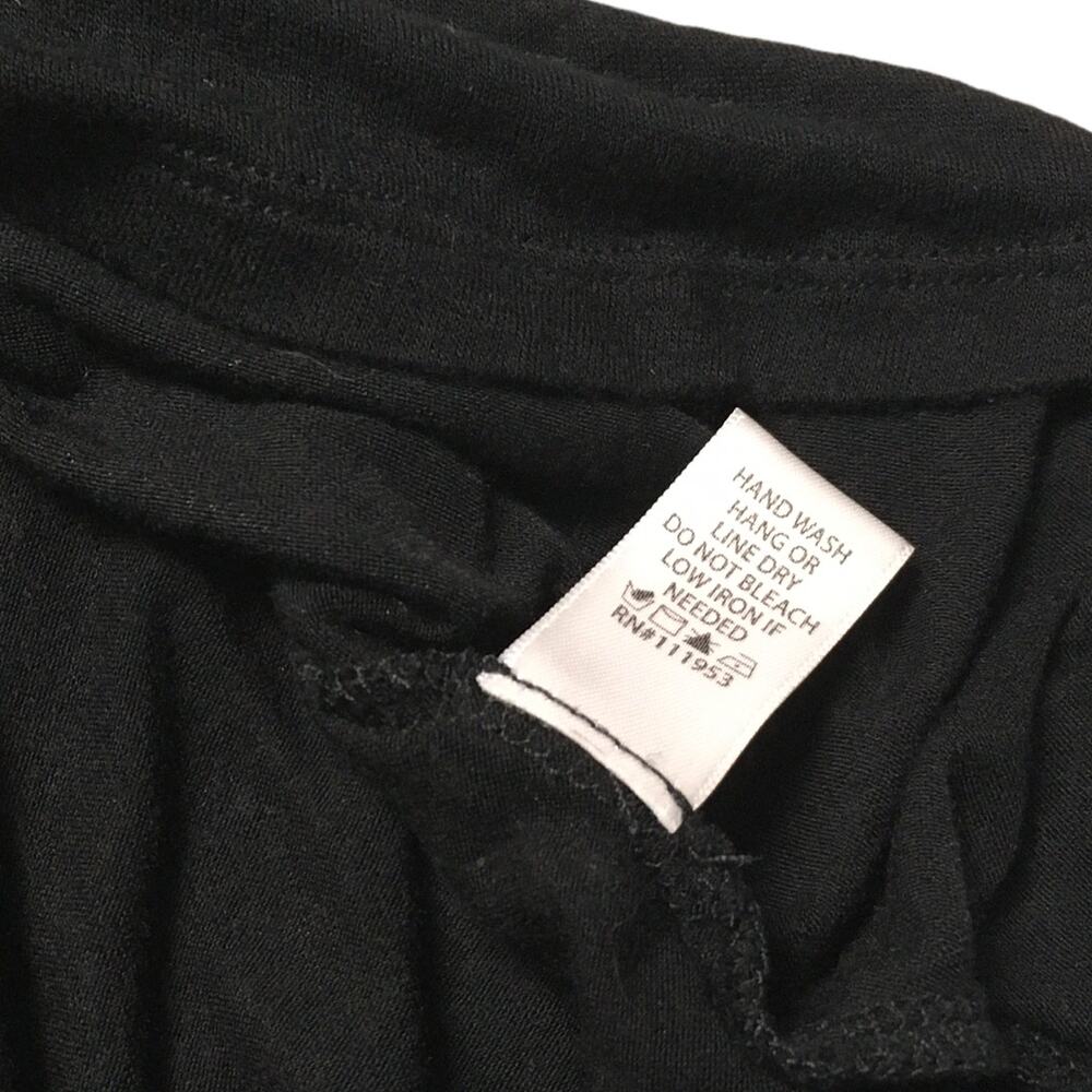 Active Basic T-Shirt V-Neck Short Sleeve Pocket Tee Women's Small/Medium Black - Picture 4 of 9